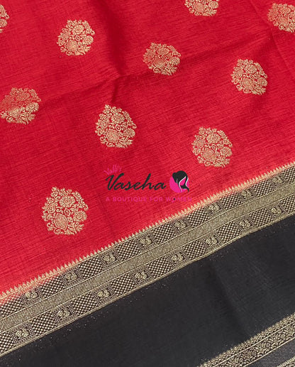 Banarasi - Heritage - Contrast  - Retta Petta border - VVBHS017