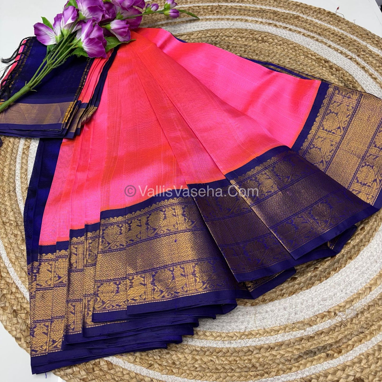15% Offer Saree - Pure Korvai Silk Cotton - VVDS004