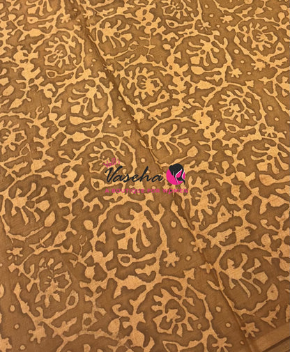 Pure Soft Mul Mul Cotton Sarees - Hand Block Prints - VVMMC009