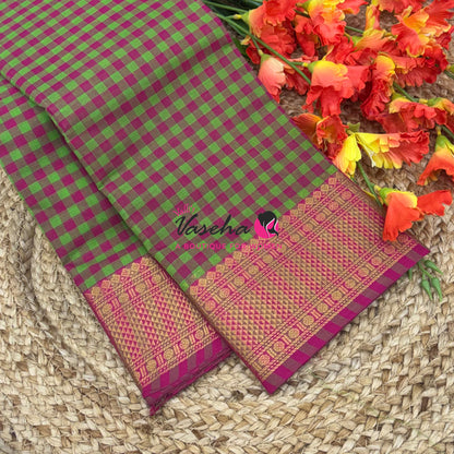 Chettinadu Cotton Saree - VVCCS004