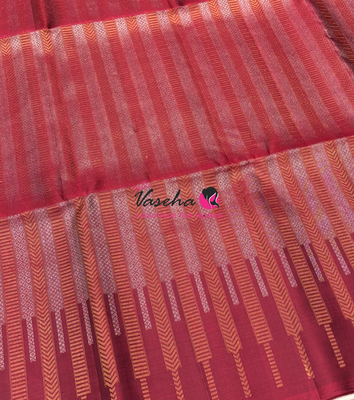 Pure Soft Silk Saree  -  Maroon Shade - VVPSS129