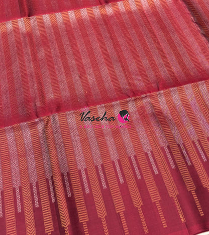 Pure Soft Silk Saree  -  Maroon Shade - VVPSS129