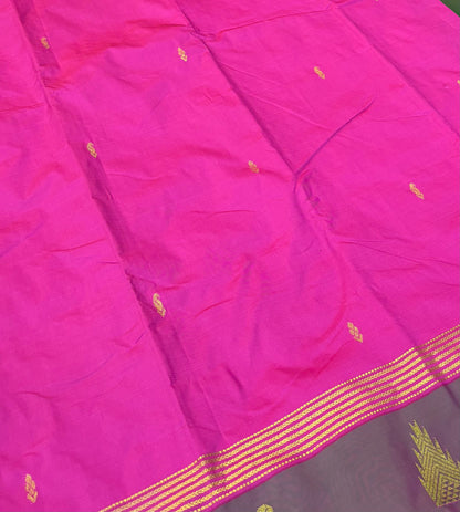Semi Silk Saree - Kanchi Pattu Style - VVSSS004