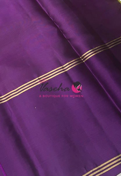 Half Mix - Pure Soft Silk Saree - Long Retta Petta Border with Butta - VVPSS084