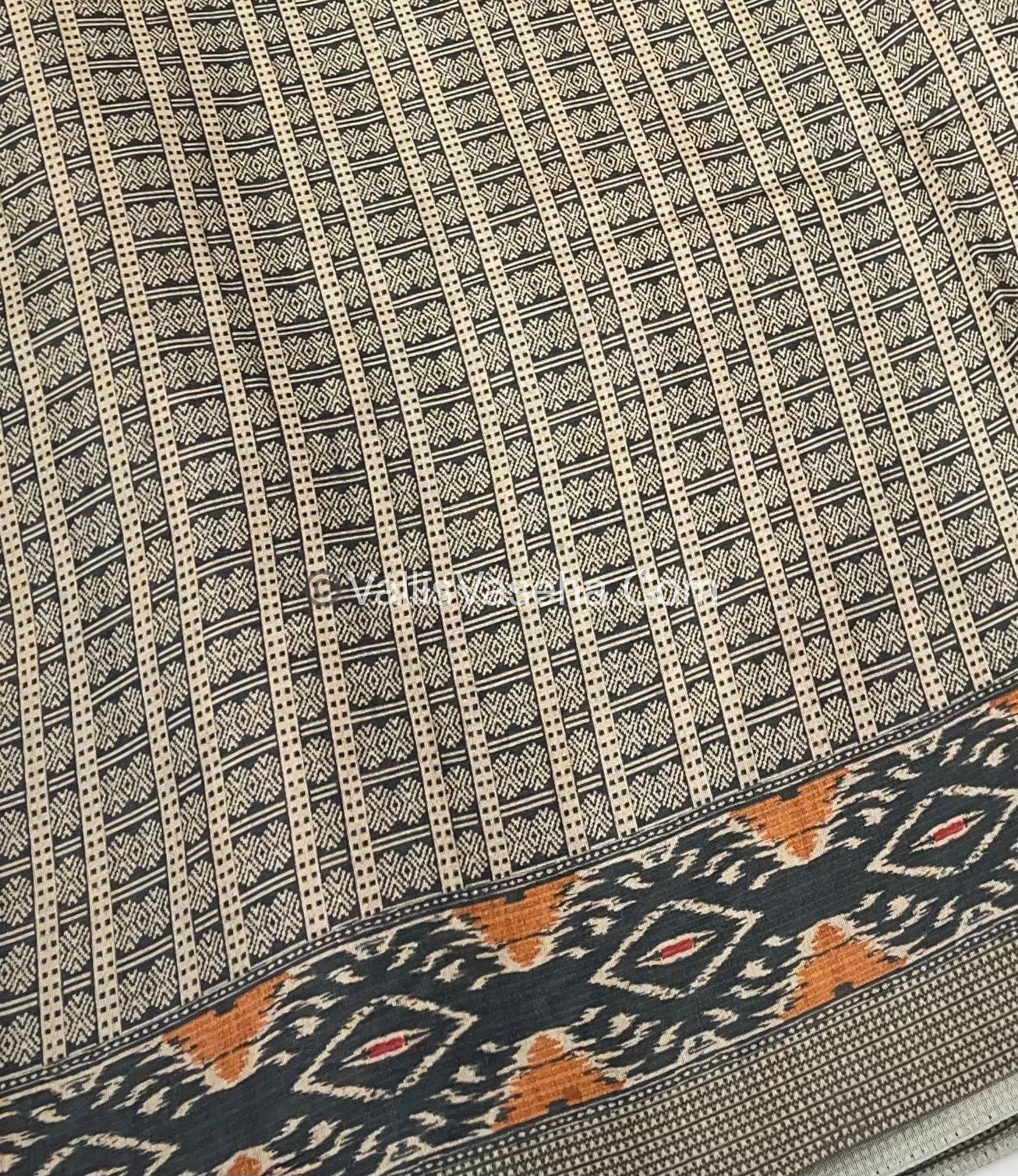 Semi Tussar - Kantha Work Embroidery - Light Pink Shade - VVSTK001