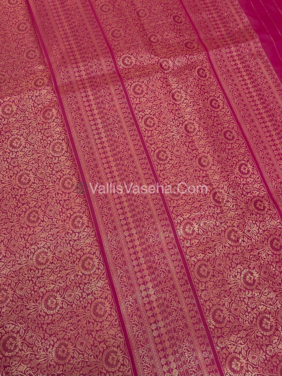 Semi Soft Silk - Border less - Pink Shade -VVSSS034
