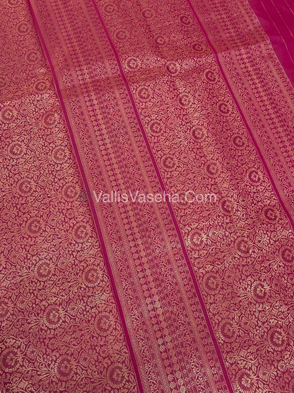 Semi Soft Silk - Border less - Pink Shade -VVSSS034