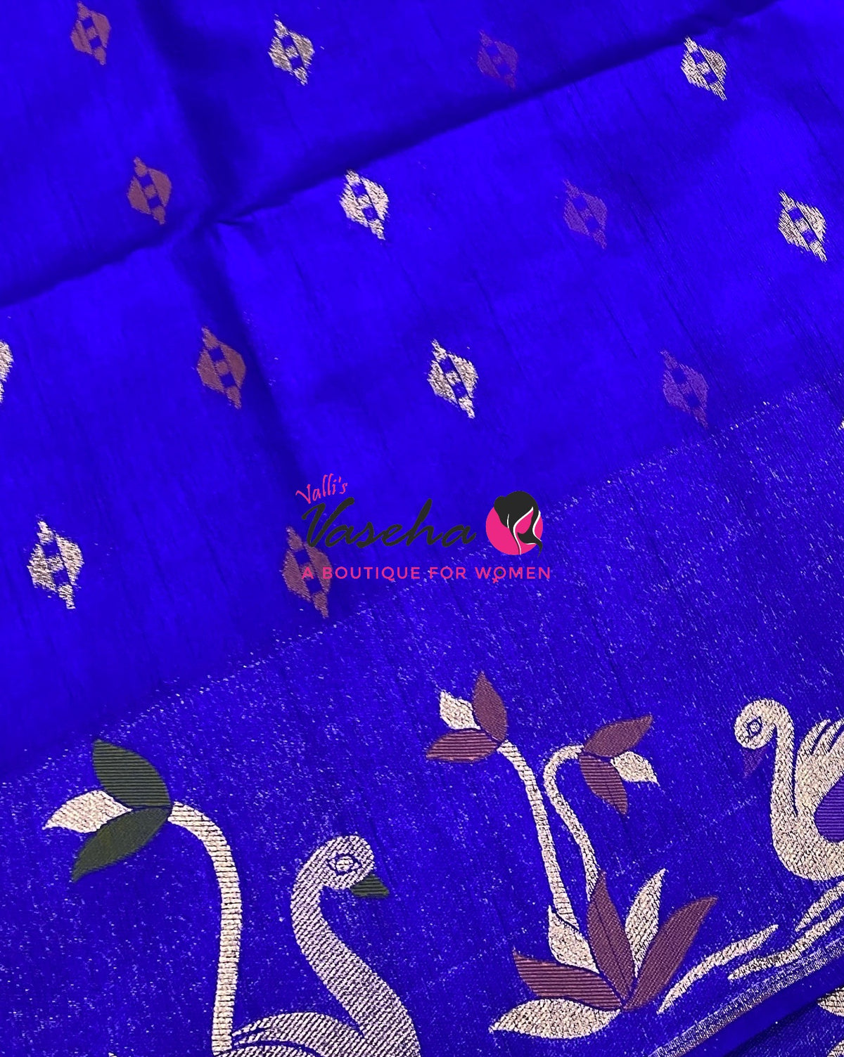 Banarasi - Heritage Meenakari Silk - Blue Shade - VVBHS013