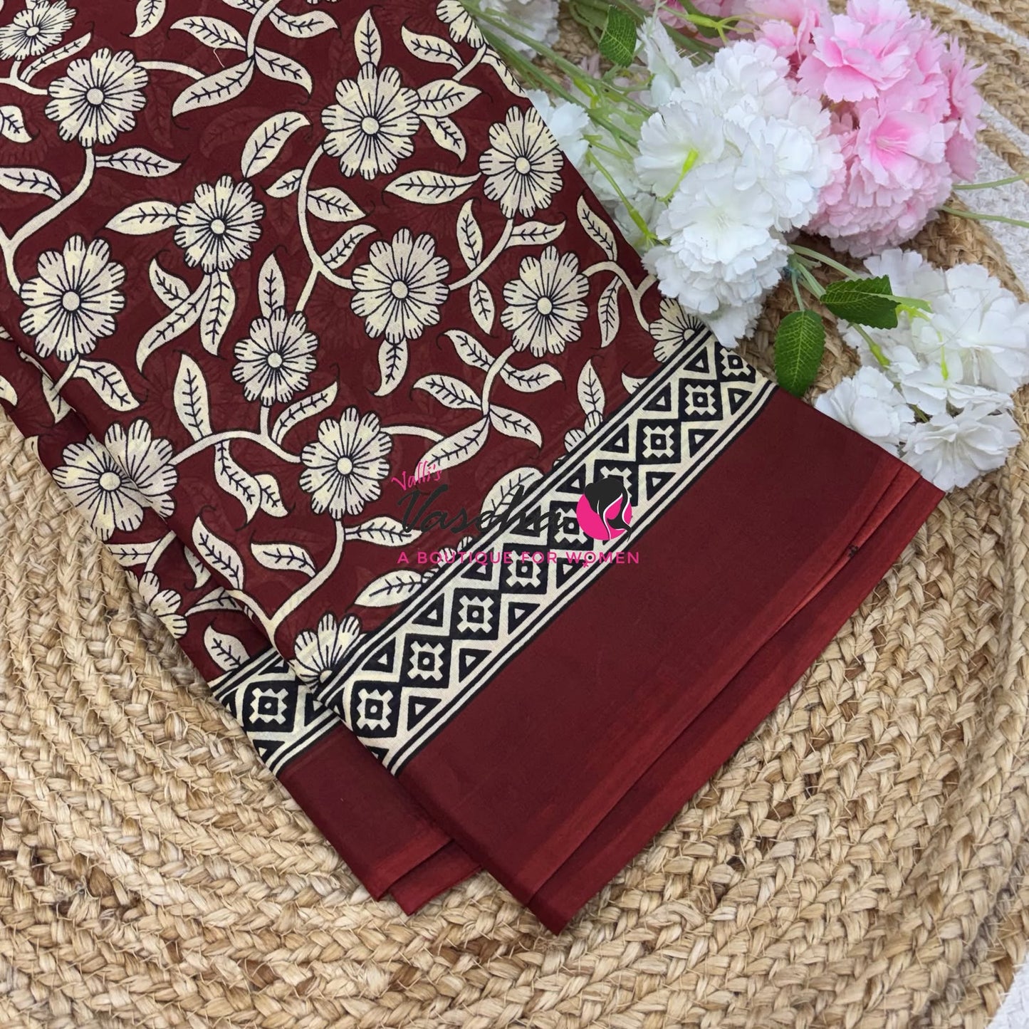 Pure Soft Mul Mul Cotton Sarees - Hand Block Prints - VVMMC011