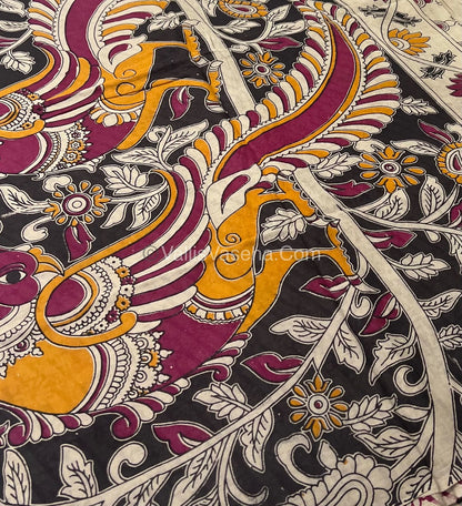 Pure Kalamkari Cotton Saree - VVPKC002