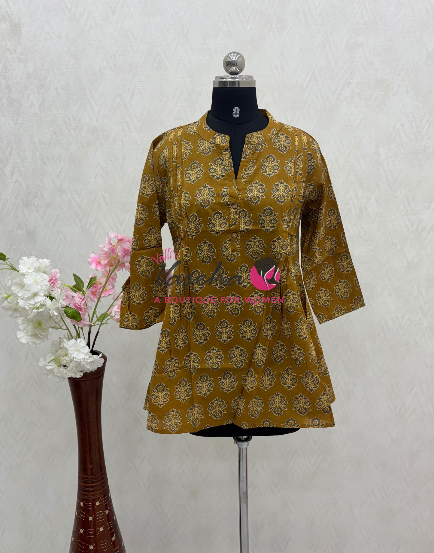Ready Made - Short Top - Mustard Yellow Color - VVRST001