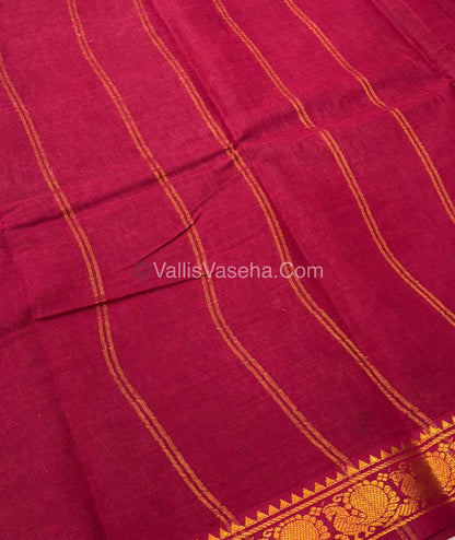 Sungudi Cotton Saree  - Kolam Print  - VVSKP001
