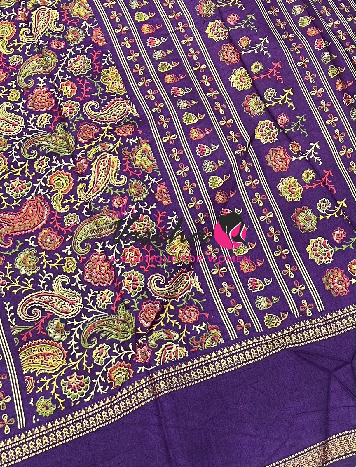 Casual Wear - Fancy Mixed Cotton - Purple Shade - VVFMC007