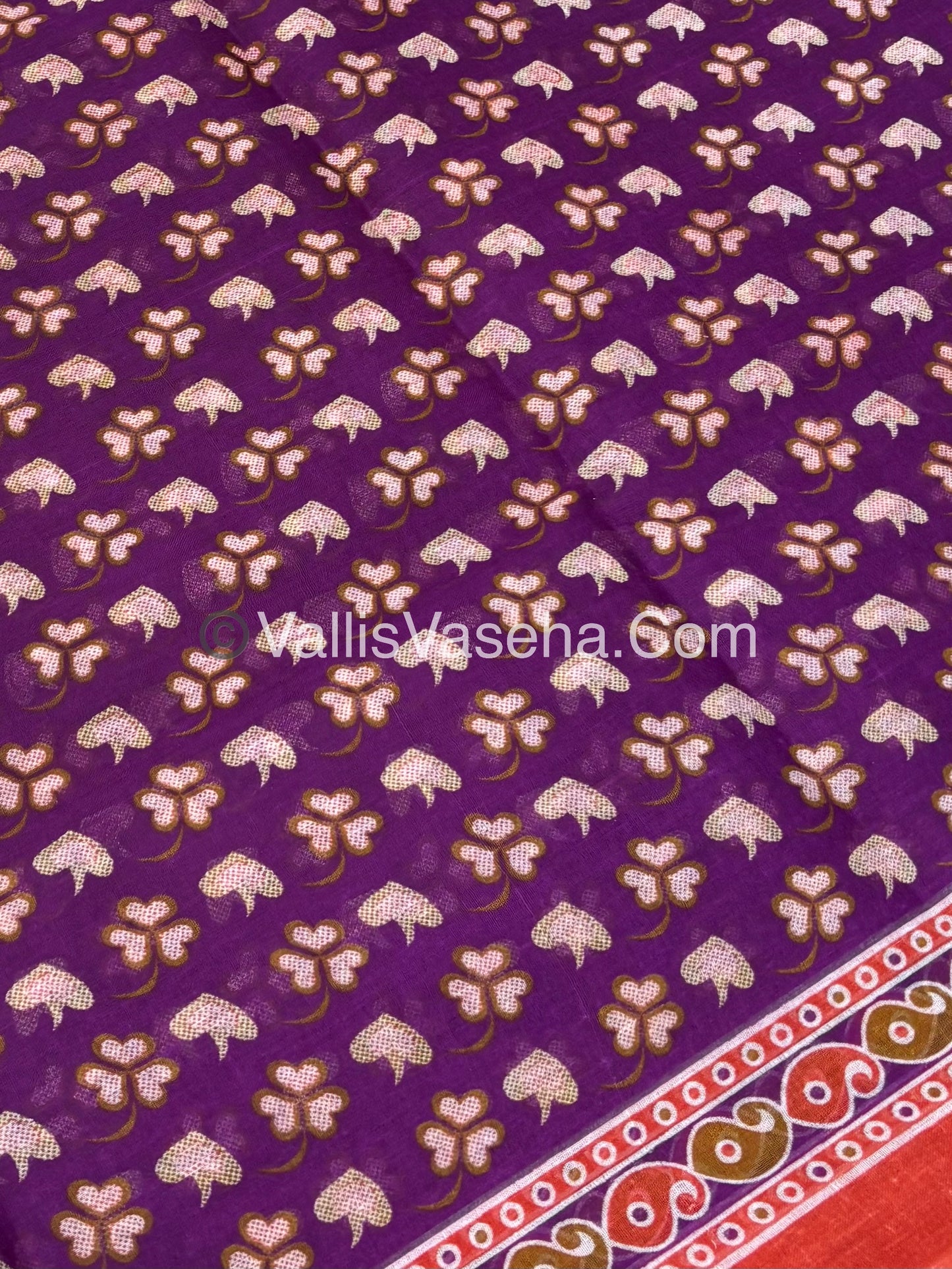 Pure Cotton Voile Saree | VVPVC003