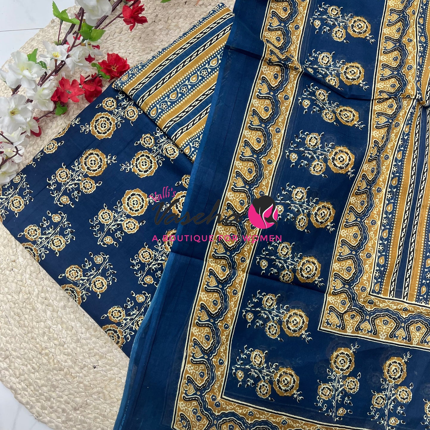 Pure Mul Mul Cotton | Unstitched Material | VVUSM079