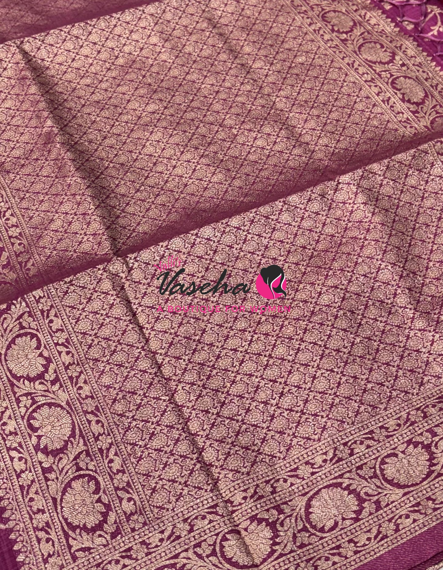 Banarasi - Heritage Silk - Semi Kathan Silk - Onion Pink Shade - VVBHS001