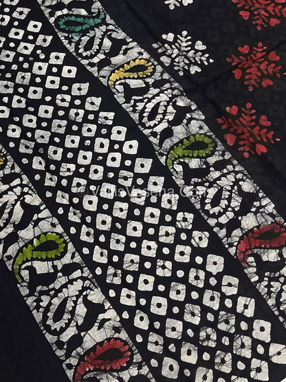 Pure Soft Mul Mul Cotton Sarees - Hand Block Prints - VVMMC007