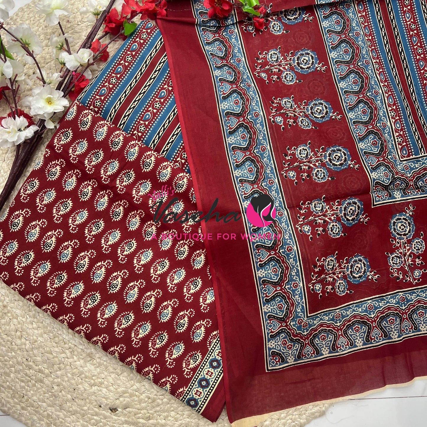 Pure Mul Mul Cotton | Unstitched Material | VVUSM079