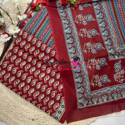 Pure Mul Mul Cotton | Unstitched Material | VVUSM079