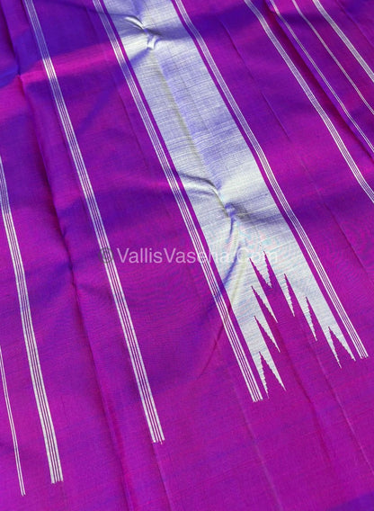 Pure Kanchipuram Silk Saree - Thalampoo - VVPS029