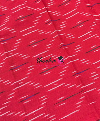 Ikkat Mercerised Cotton Saree - Single Ikkat - VVIKS001