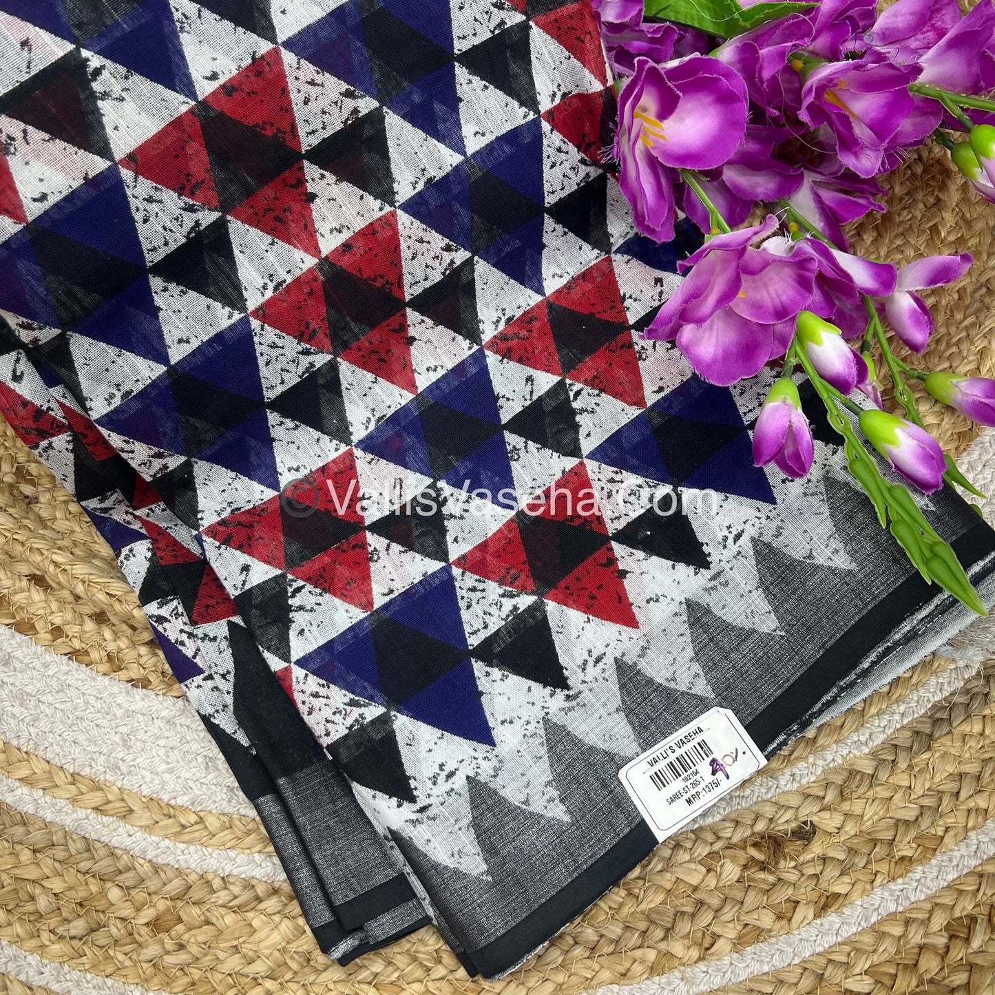 40% less - Offer Saree - Linen Saree - VVDS007