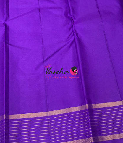 Pure Kanchipuram Silk Saree - Purple Shade - VVPS100