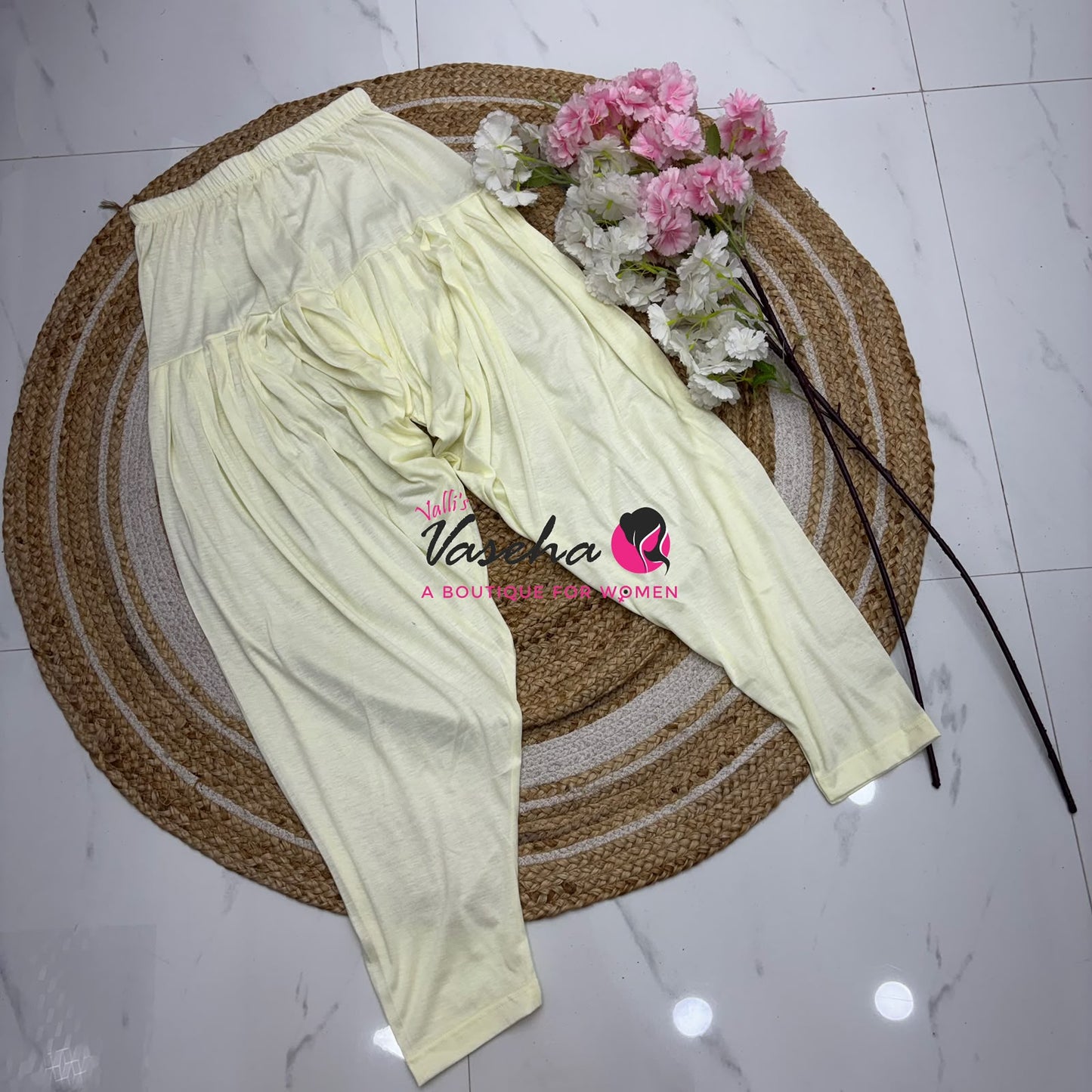 Semi Patiyala - Cream Shade - VVSP001