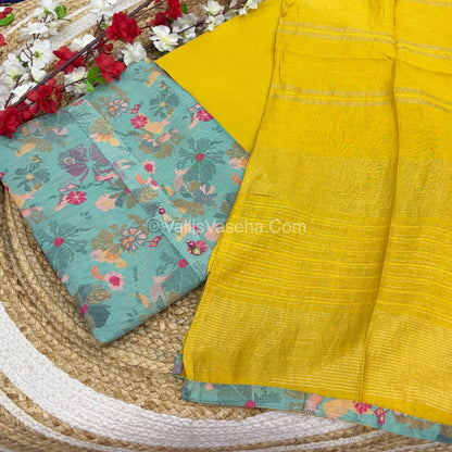 Salwar Material - Chanderi Tissue Mixed - VVUSM015