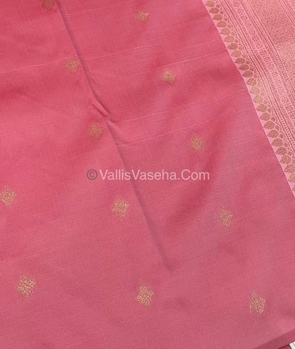 Semi Kanchi Silk - Pink & Light Pink Shade  - VVSKS004