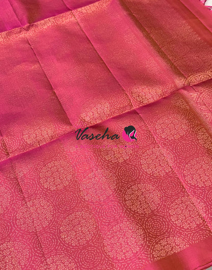 Pure Soft Silk Saree - Border Less - pink Shade - VVPSS080