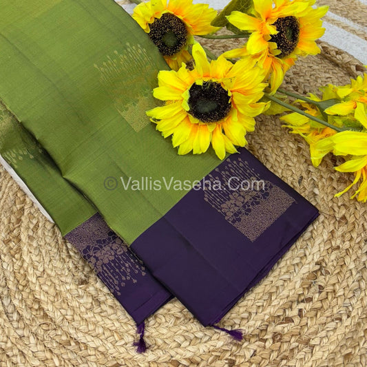 Half Mix - Pure Soft Silk Saree - VVPSS049