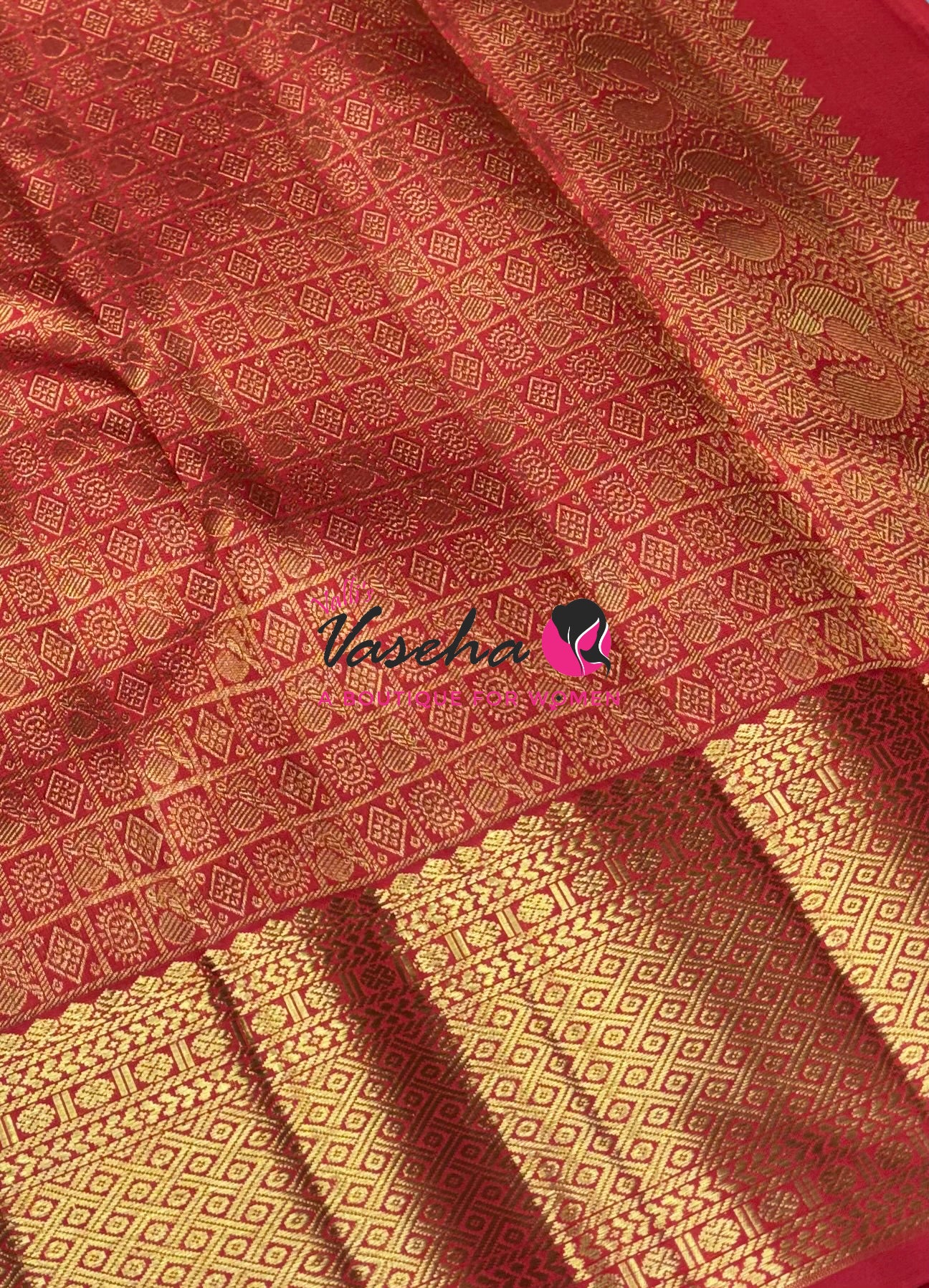 Pure Bridal Korvai Kanchipuram Silk Saree - Light Pastel Blue & Orange Combo - VVPS052