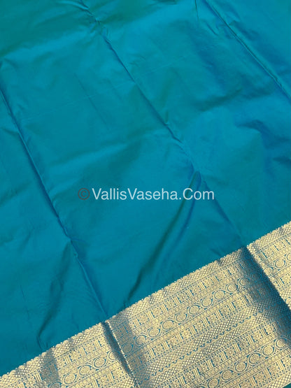 Semi Kanchipuram Silk - Vairavoosi Pattern  - VVSKS001