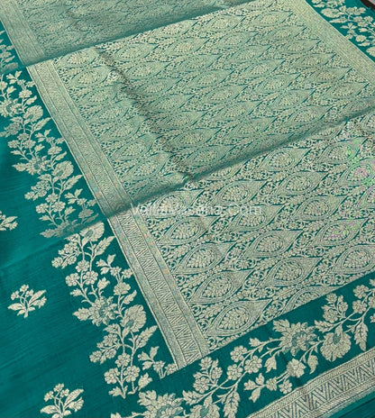 Banarasi - Heritage Silk - Semi Kathan Silk - Ramar Blue Shade - VVBHS008