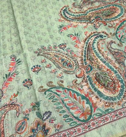 Semi Chanderi Saree - Digital Printed - VVSCD001