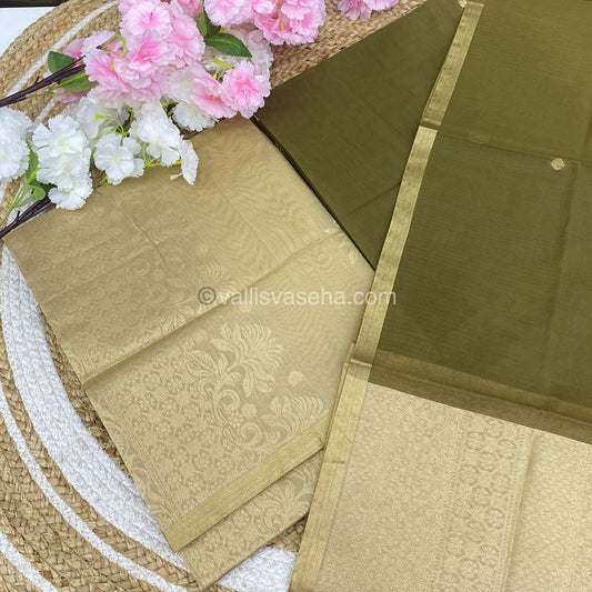 Unstitched Salwar Material -Silk Cotton - VVUSM006