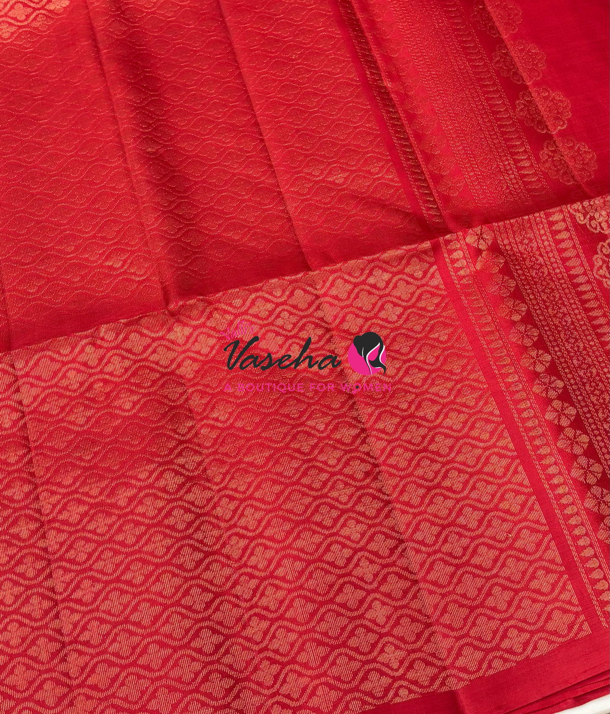 Pure Soft Silk Saree - Red Shade - VVPSS132