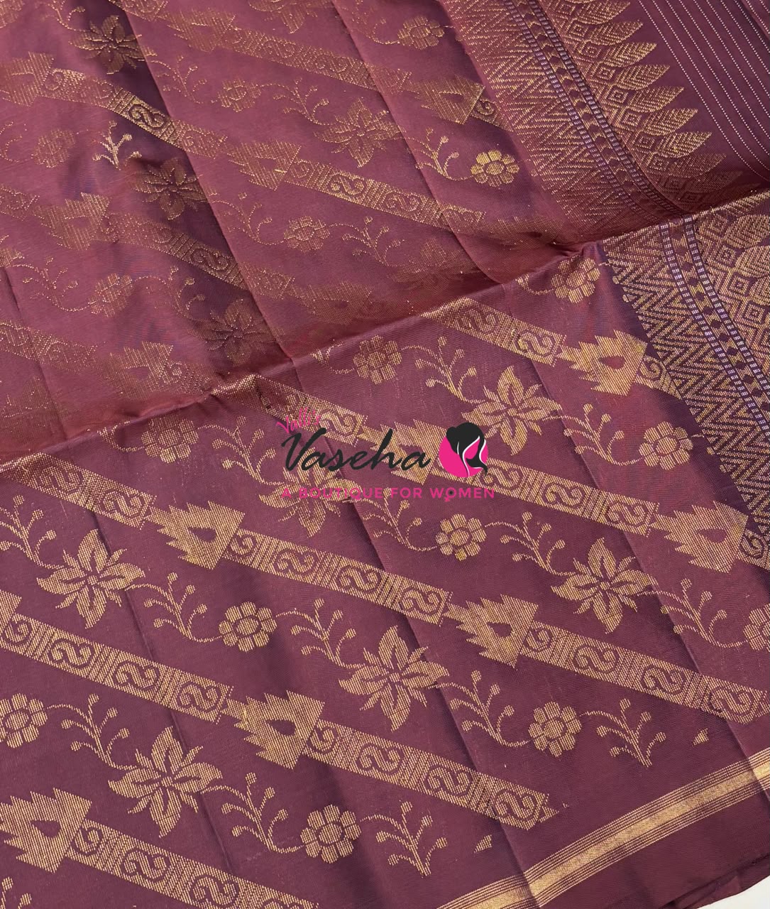 Pure Soft Silk Saree - Partly Pallu -  Half & Half Saree - VVPSS142