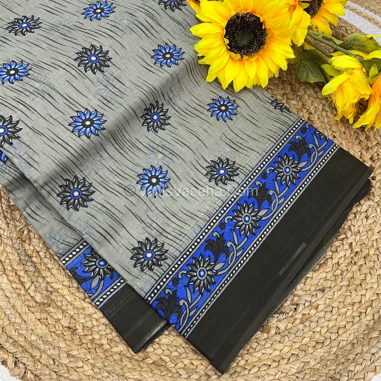 Pure Cotton Voile Saree | VVPVS001