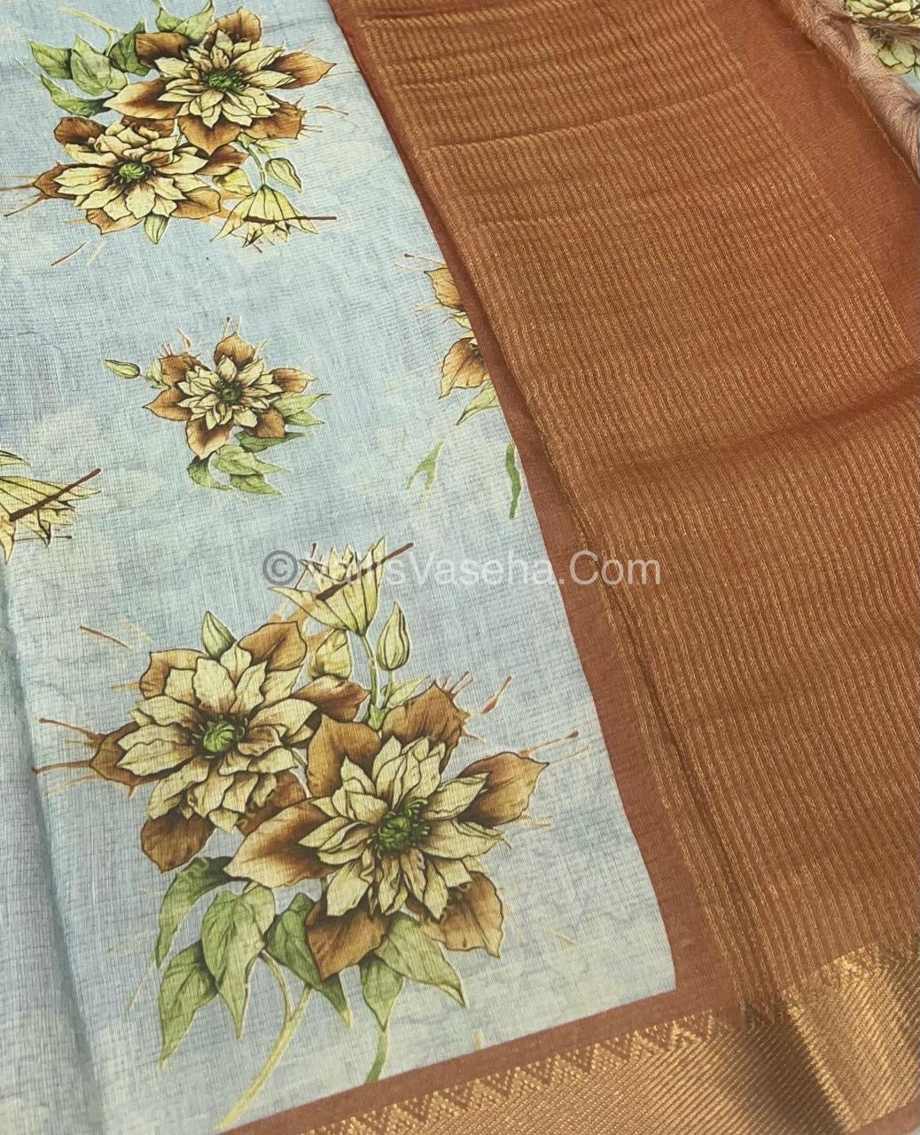 Mangalgiri Silk| Floral Prints | VVMS001