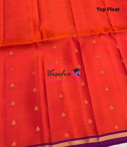 Pure Soft Silk Saree - Partly Pallu -  Half & Half Saree - VVPSS088