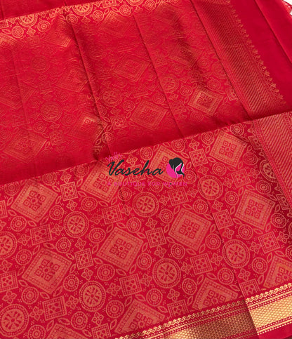 Pure Soft Silk Saree  - Red Shade - VVPSS144