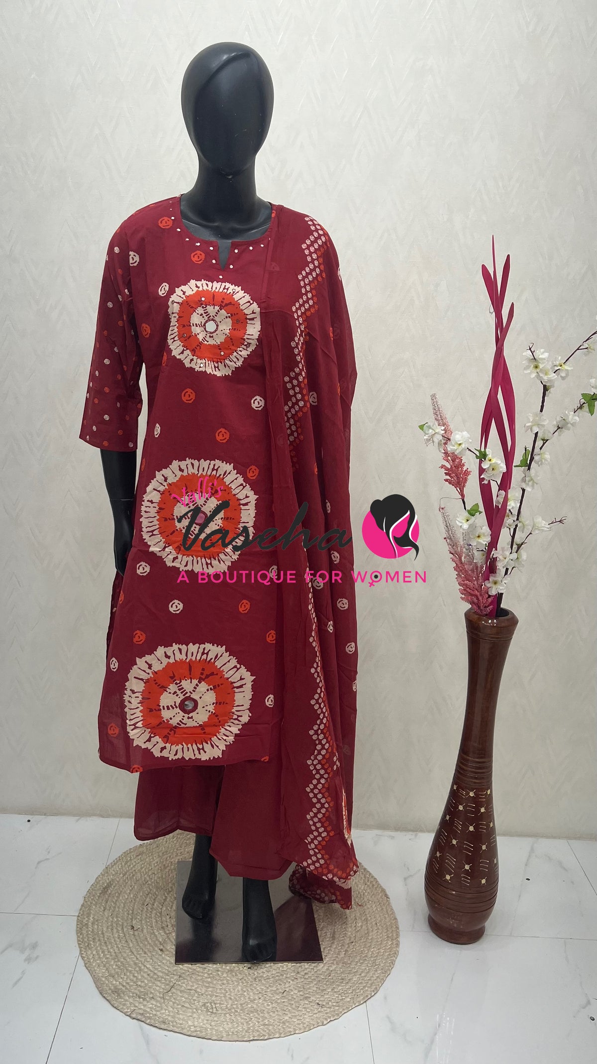 Ready Made |Salwar, Kameez & Duppatta(3pc) | Batik Printed | VVRMS025