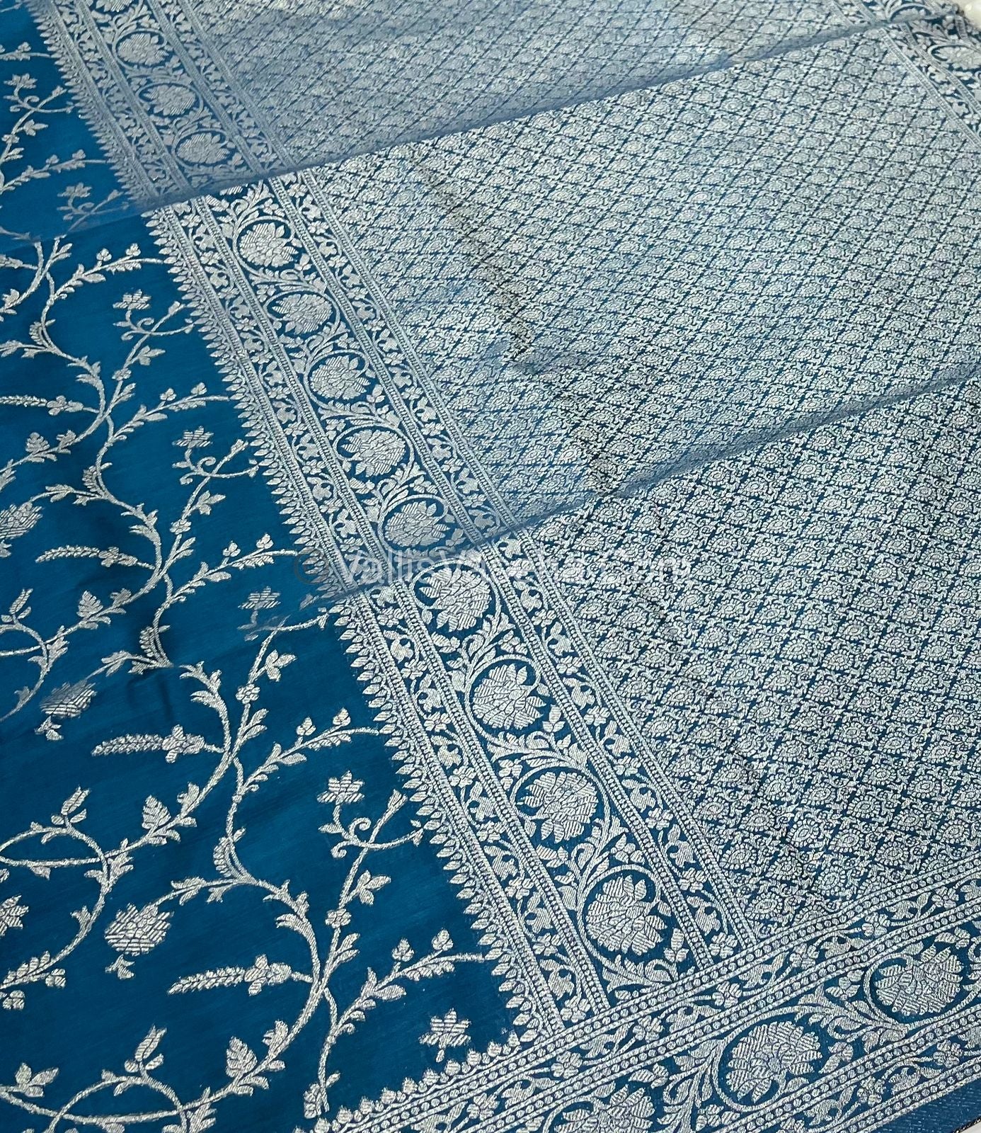 Banarasi - Heritage Silk - Semi Kathan Silk - Ramar Blue Shade- VVBHS001