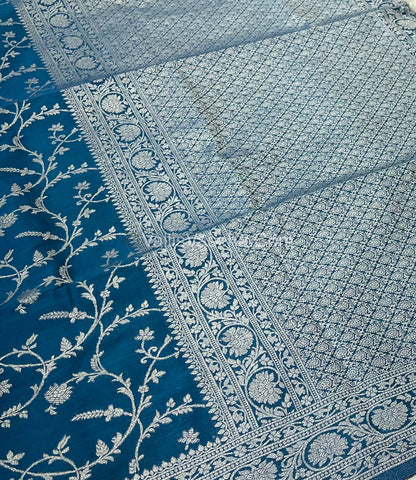 Banarasi - Heritage Silk - Semi Kathan Silk - Ramar Blue Shade- VVBHS001