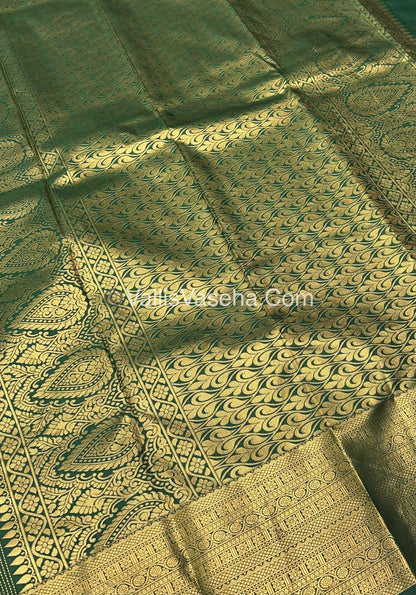 Semi Kanchipuram Silk - Vairavoosi Pattern  - VVSKS001
