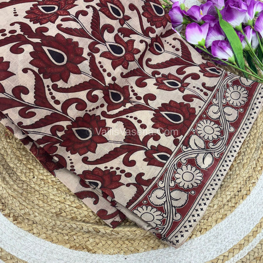 Pure Kalamkari Cotton Saree - VVPKC002