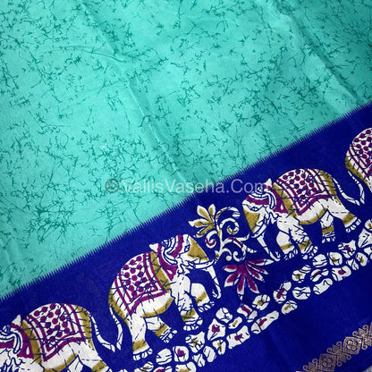 Budget Friendly Sarees - Casual Wear Sarees - Crackle Silk - VVCS002