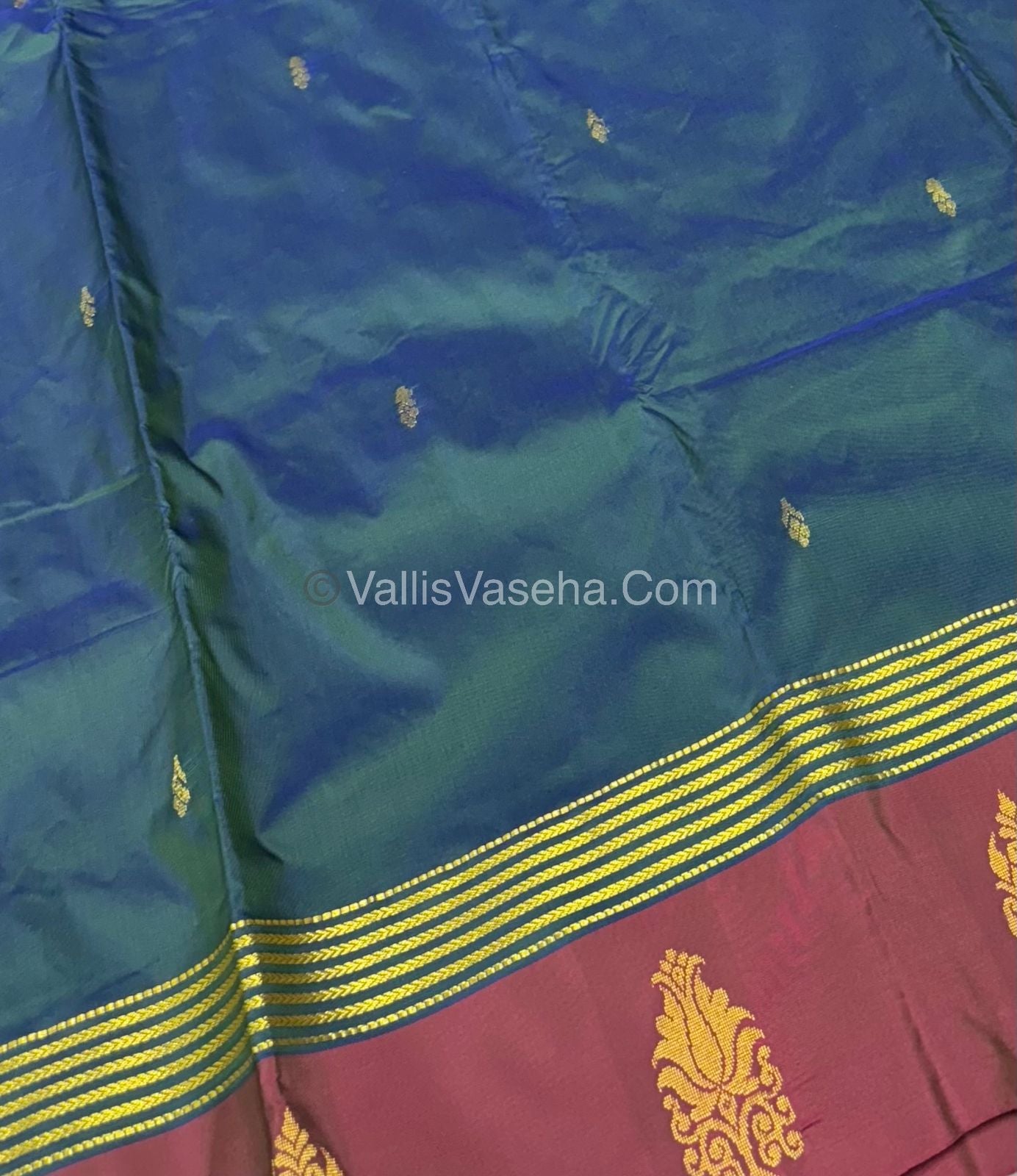 Semi Silk Saree - Kanchi Pattu Style - VVSSS004